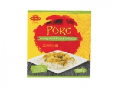 Porc curry coco et riz basmati 2.29&nbsp;&euro;