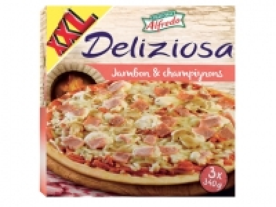 3 pizzas jambon-champignons