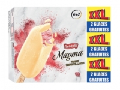 8 bâtonnets glacés fraise/chocolat blanc 2.29 €