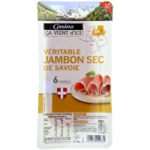 Casino Ca Vient Dici  Véritable jambon sec de Savoie - 6 tranches 120g