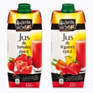 Jus de tomates ou de légumes épicé 0.69 €