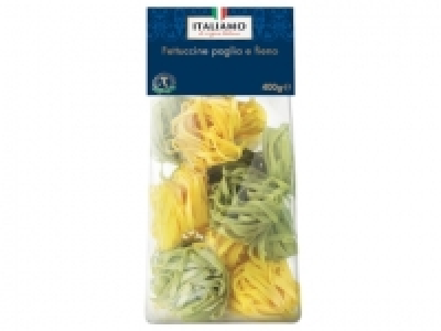 Fettuccine aux œufs nature et épinards