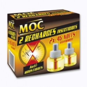 Lot de 2 recharges insecticides 2.99 €