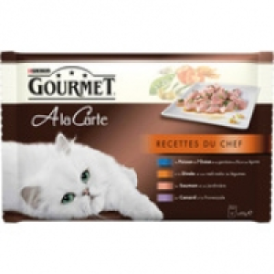 Gourmet Aliment complet pour chats, recettes du chef au poisson