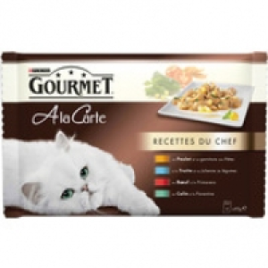 Gourmet Aliment complet pour chat, recettes du chef &agrave; la viande