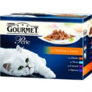 Gourmet Aliment complet pour chat adulte, les filettines en sauce, &agrave; la dinde,