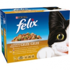 F&eacute;lix Aliment complet pour chat adulte, dinde/carottes, canard/haricotsverts