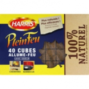 Harris Cubes allumfeu, sans odeur, 100% naturel