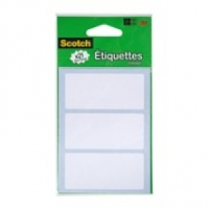 Scotch Lot d&eacute;tiquettes blanches
