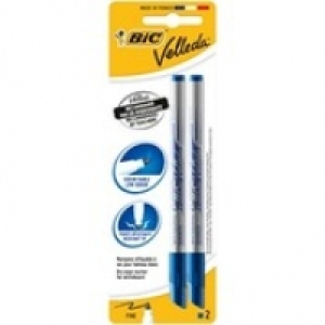 Bic Feutres fins Velleda, effa&ccedil;ables &agrave; sec, bleus