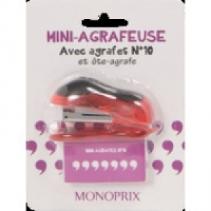 Monoprix Mini agrafeuse avec agrafes