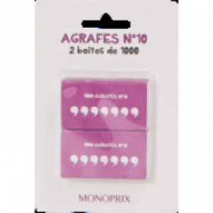 Monoprix Agrafes N&deg;10