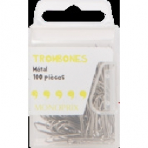 Monoprix Trombones en m&eacute;tal