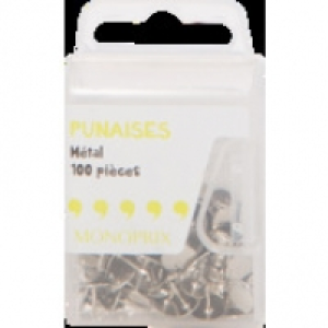 Monoprix Punaises en m&eacute;tal