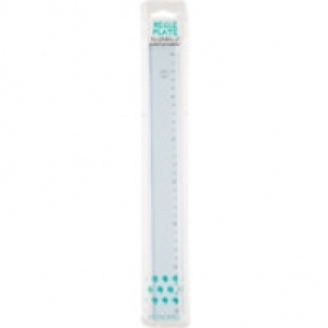 Monoprix R&egrave;gle plate, 30cm, incassable