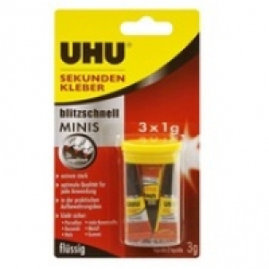 Uhu 3 mini tubes Power Glue