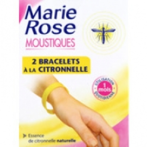 Marie Rose Bracelets &agrave; la citronnelle, essence de citronnelle naturelle