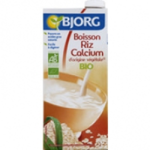 Bjorg Boisson Riz et Calcium, dorigine v&eacute;g&eacute;tale