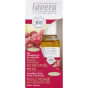 Lavera Huile visage pro-r{g{n{ration bio, peaux matures, cranberry bio &huile
