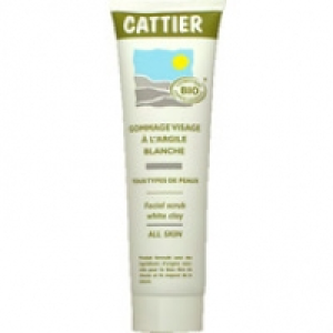 Cattier Gommage visage bio, argile blanche et aloe vera, tous types de peaux