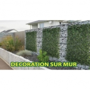 Haie de laurier artificielle sur treillage