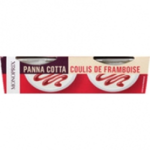 Monoprix Monoprix Panna Cotta et son coulis de framboise