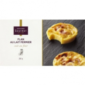 Monoprix Gourmet Flans au lait fermier, cuits au four