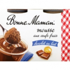Bonne Maman Mousse aux oeufs frais chocolat au lait