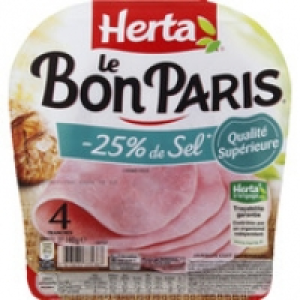 Jambon Le Bon Paris, -25% de sel 2.86 €
