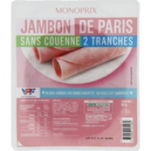 Monoprix Monoprix Jambon de Paris sans couenne, VPF