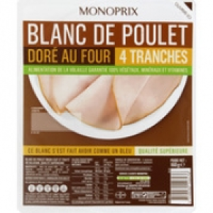 Monoprix Blanc de poulet supérieur, cuit et traité en salaison