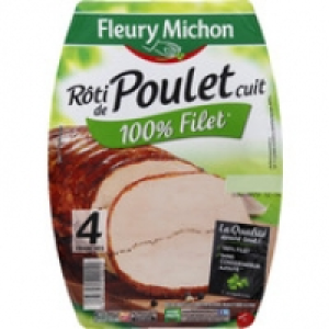 Fleury Michon Rôti de poulet, cuit et préparé dans le filet
