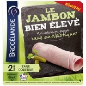 Broceliande Jambon sup bien élevé sans antibotique et sans couenne