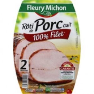 Fleury Michon Rôti de porc cuit 100 % filet.