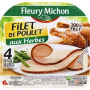 Fleury Michon Filet de poulet aux herbes, tranches &eacute;paisses