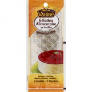 Vahin&eacute; G&eacute;latine alimentaire en feuilles