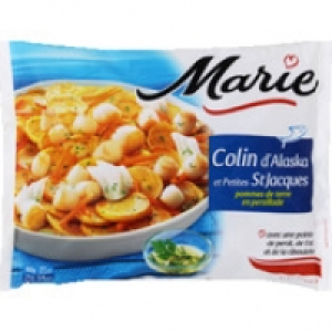 Marie Colin dAlaska et petites Saint-Jacques pommes de terre en persillade,