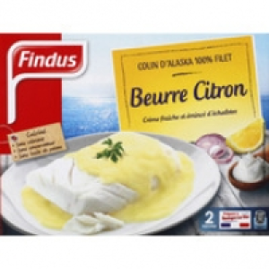 Findus Filet de Colin dAlaska au beurre citron; surgele