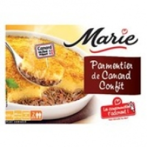 Marie Parmentier de canard confit, pur&eacute;e de cr&egrave;me fra&icirc;che avec des oignons e