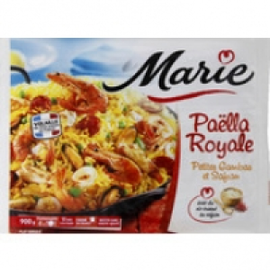 Marie Paella royale aux petites gambas et safran, plat surgelé