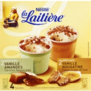 La Laiti&egrave;re Cr&egrave;me glac&eacute;e Vanilles Gourmandes, nougatine caramel fa&ccedil;on cr&egrave;me br&ucirc;l&eacute;e