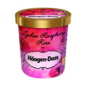 H&auml;agen Dazs Glace saveur lychee, framboise et rose