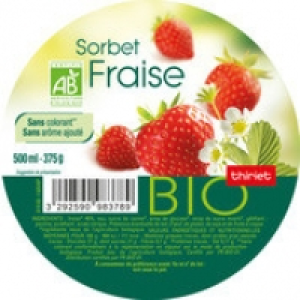 Thiriet Sorbet fraise Bio