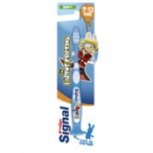 Signal Brosse &agrave; dents junior 7-13 ans, souple, avec sa ventouse