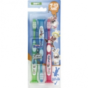 Signal Brosse &agrave; dents souple avec sa ventouse, 7-13 ans