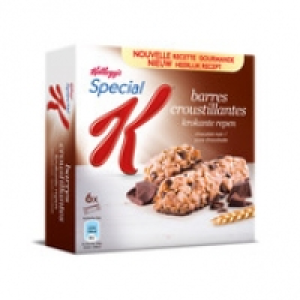 Sp&eacute;cial K Barres de c&eacute;r&eacute;ales au riz et bl&eacute; complet aux p&eacute;pites de chocolat