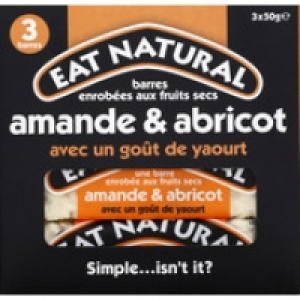 Eat Natural Barres enrob{es aux fruits secs avec amandes, abricots secs et un go&ucirc;t