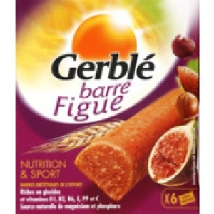 Gerbl&eacute; Barres aux figues, riches en glucides
