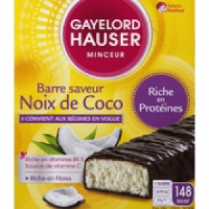 Gayelord Hauser Barres &agrave; la noix de coco, pause hyperprot&eacute;in&eacute;e