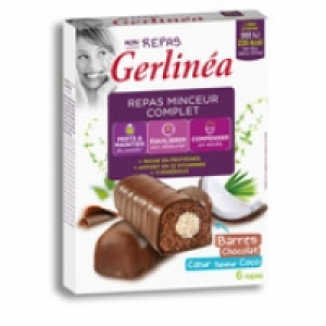 Gerlin&eacute;a Barre repas chocolat coeur saveur coco